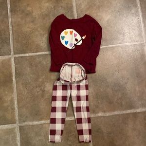 Matching pants and shirt set